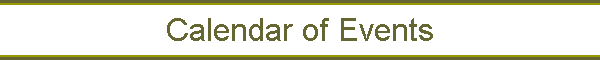 Calendar of Events